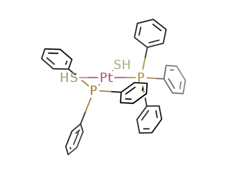 Molecular Structure of 37580-97-5 (Platinum, dimercaptobis(triphenylphosphine)-)