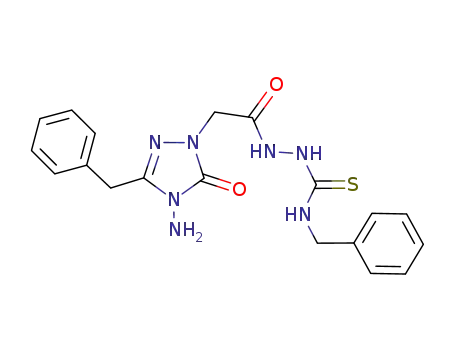 1-(4-amino-3-benzyl-5-oxo-4,5-dihydro-1H-1,2,4-triazol-1-yl)acetyl-4-benzyl thiosemicarbazide