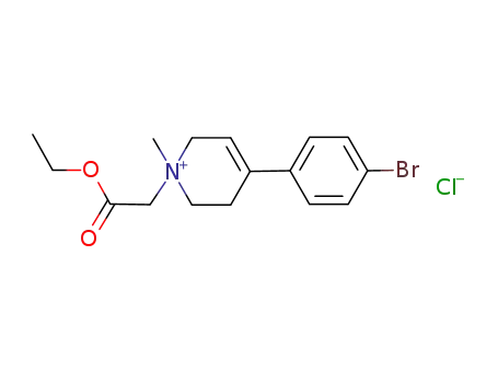 4-(4-bromophenyl)-1-ethoxycarbonylmethyl-1-methyl-1,2,3,6-tetrahydropyridinium chloride