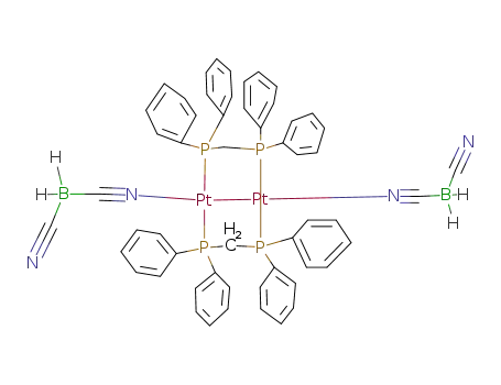 {Pt(bis(diphenylphosphino)methane)(BH<sub>2</sub>(CN)2)}2