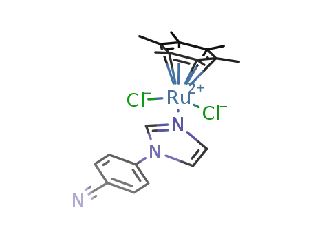 [(η6-hexamethylbenzene)RuCl2(1-(4-cyanophenyl)imidazole)]
