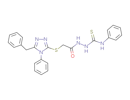 1-(2-(5-benzyl-4-phenyl-4H-1,2,4-triazol-3-ylthio)acetyl)-4-phenylthiosemicarbazide