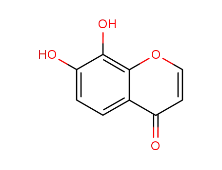 Molecular Structure of 59887-99-9 (7,8-Dihydroxy-4H-1-benzopyran-4-one)