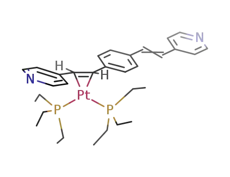 (bis-1,4-(4-pyridylethyl-enyl)benzene)Pt(PEt<sub>3</sub>)2