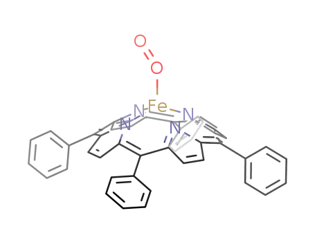 Molecular Structure of 88083-22-1 (Fe(TPP)O<sub>2</sub>)
