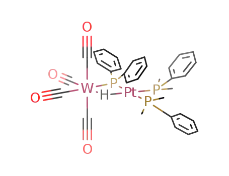 (CO)4W(μ-PPh2)(μ-H)Pt(PMe2Ph)2