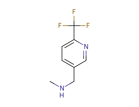 Molecular Structure of 886364-80-3 (N-METHYL-1-[6-(TRIFLUOROMETHYL)PYRIDIN-3-YL]METHANAMINE)