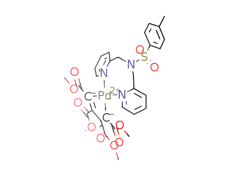 [PdC<sub>4</sub>(COOMe)4(N-tosylbis(2-pyridylmethyl)amine)]