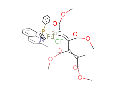 [PdCl(8-diphenylphosphanyl-2-methylquinoline)(C(COOMe)C(COOMe)C(COOMe)C(Me)COOMe)]