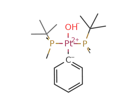 Molecular Structure of 76124-95-3 (trans-[PtOH(Ph)(P-t-BuMe<sub>2</sub>)2])