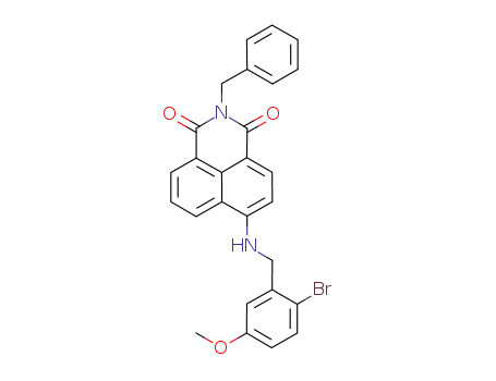 2-benzyl-6-(2-bromo-5-methoxybenzylamino)-benzo[de]isoquinoline-1,3-dione