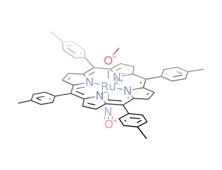 Molecular Structure of 179930-23-5 (methoxide(nitrosyl)(meso-tetra-p-tolylporphyrinato)ruthenium(II))