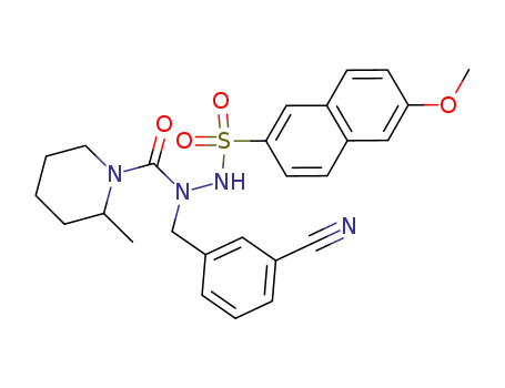 N'-(3-Cyanobenzyl)-6-methoxy-N'-[(2-methyl-1-piperidinyl)carbonyl]-2-naphthalenesulfonohydrazide