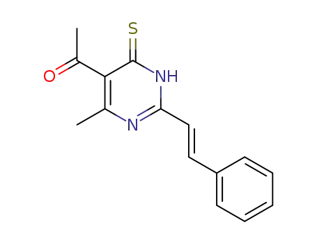 1-[4-Methyl-2-((E)-styryl)-6-thioxo-1,6-dihydro-pyrimidin-5-yl]-ethanone