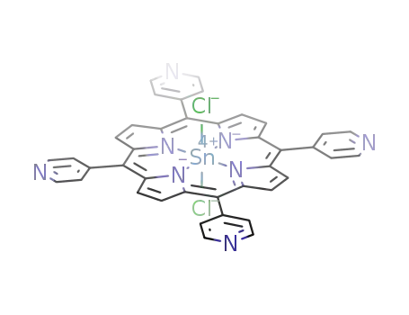 Molecular Structure of 87261-83-4 (Sn(IV) meso-Tetra (4-Pyridyl) Porphine Dichloride)