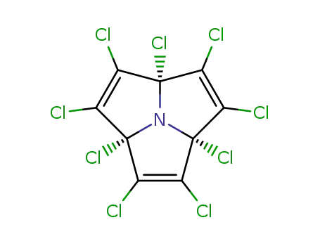 Molecular Structure of 790636-25-8 (cis,cis,cis-1,2,3,4,5,6,7,8,9-nonachloro-10-azatricyclo[5.2.1.0<sup>1,10</sup>]deca-2,5,8-triene)
