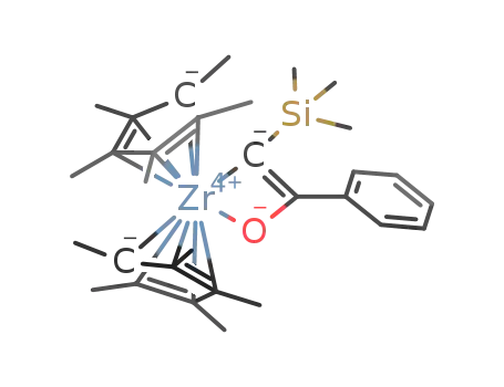 Molecular Structure of 205107-24-0 ((η(5)-C5Me5)2Zr(OCPh=CSiMe3))