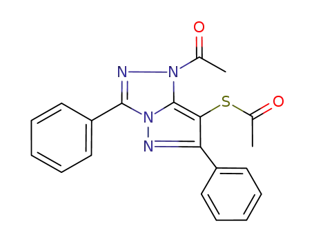 1-acetyl-7-acetylsulfanyl-3,6-diphenyl-1H-pyrazolo[5,1-c][1,2,4]triazole
