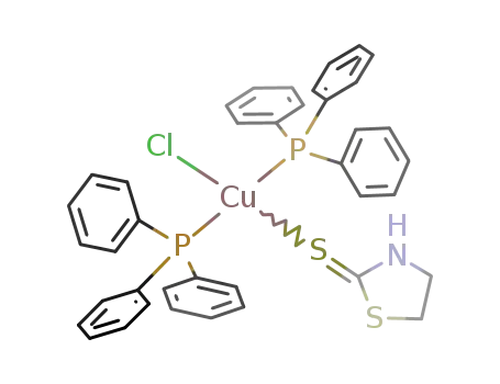 Cu(P(C<sub>6</sub>H<sub>5</sub>)3)2(C<sub>3</sub>H<sub>5</sub>NS<sub>2</sub>)Cl