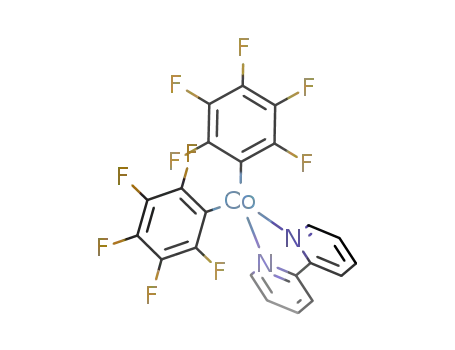 Molecular Structure of 86197-39-9 ((2,2'-bipyridine)bis(pentafluorophenyl)cobalt(II))