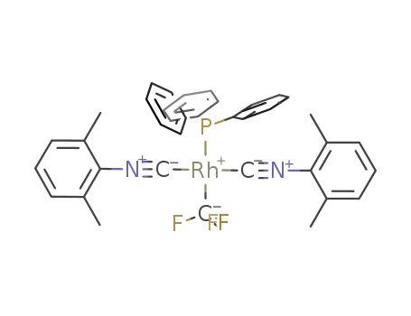 trans-[Rh(CF<sub>3</sub>)(2,6-dimethylphenyl isocyanide)2(PPh<sub>3</sub>)]