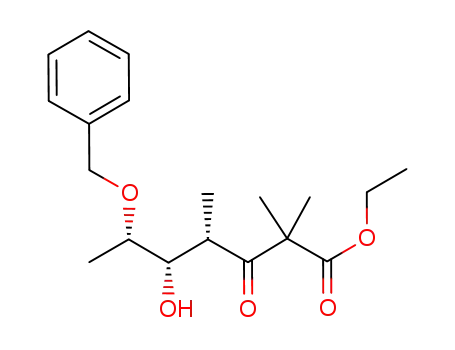 (6S)-ethyl 6-(benzyloxy)-5-hydroxy-2,2,4-trimethyl-3-oxoheptanoate