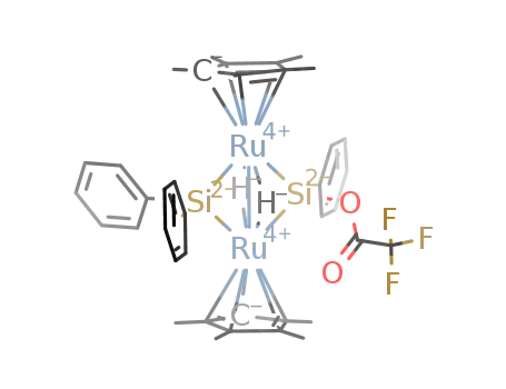 ((η5-C5Me5)Ru(μ-H))2(μ-SiPh(OCOCF3))(μ-SiPh2)