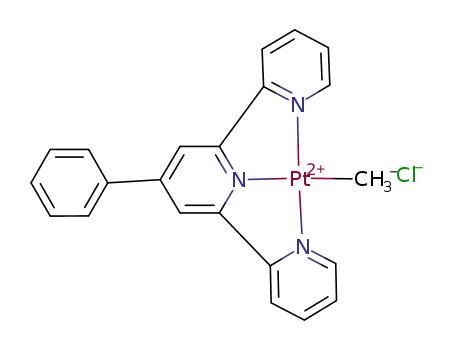 Molecular Structure of 194653-41-3 ([Pt(4'-phenyl-2,2':6',2''-terpyridine)(Me)]Cl)