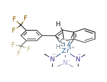 (2-(3',5'-bis(trifluoromethyl)phenyl)indenyl)zirconium tris(dimethylamide)
