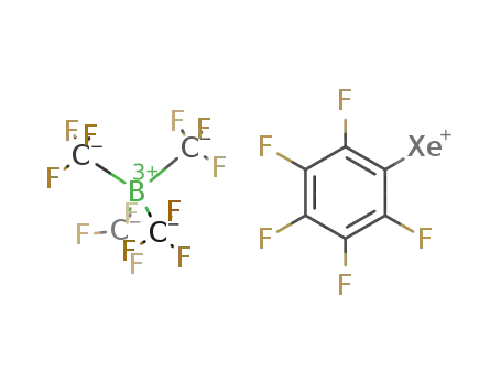 [C<sub>6</sub>F<sub>5</sub>Xe]<sup>(1+)</sup>*[B(CF<sub>3</sub>)4]<sup>(1-)</sup>=[C<sub>6</sub>F<sub>5</sub>Xe][B(CF<sub>3</sub>)4]