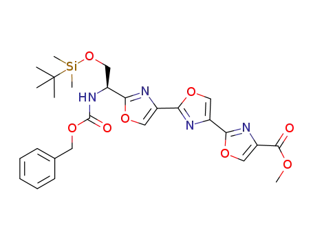 2''-[(S)-1-benzyloxycarbonylamino-2-(tert-butyldimethylsilanyloxy)ethyl][2,4';2',4'']teroxazole-4-carboxylic acid methyl ester
