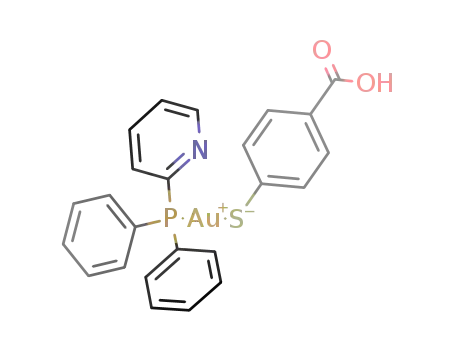 Au(P(C<sub>6</sub>H<sub>5</sub>)2C<sub>5</sub>H<sub>4</sub>N)(SC<sub>6</sub>H<sub>4</sub>CO<sub>2</sub>H)