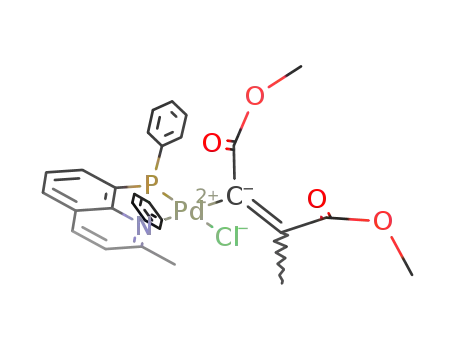 [PdCl(MeCOOC=C(COOMe)Me)(8-diphenylphosphanyl-2-methylquinoline)]