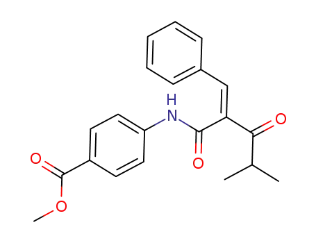 (Z)-methyl 4-{[2-benzylidene-4-methyl-3-oxopentanoyl]amino}benzoate