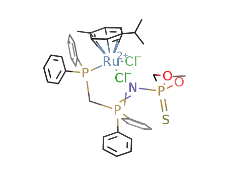 [Ru(η6-p-cymene)Cl2(κ1-P-Ph2PCH2P(=NP(=S)(OEt)2)Ph2)]
