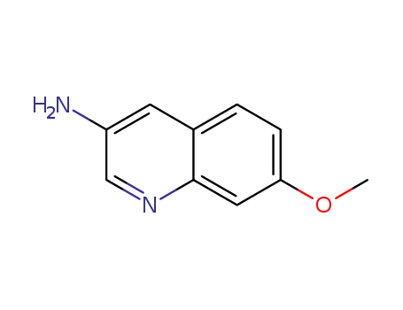 Molecular Structure of 87199-83-5 (3-Quinolinamine, 7-methoxy-)