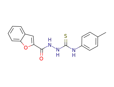 2-Benzofurancarboxylic acid, 2-[[(4-methylphenyl)amino]thioxomethyl]hydrazide