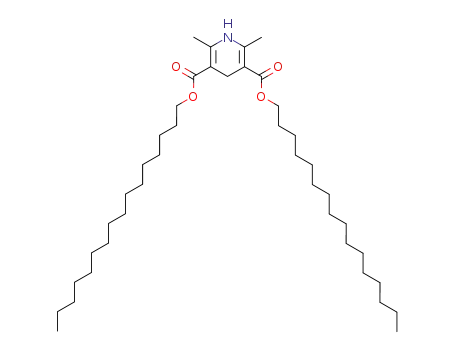 Molecular Structure of 56912-24-4 (3,5-Pyridinedicarboxylic acid, 1,4-dihydro-2,6-dimethyl-, dihexadecyl
ester)