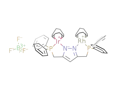 [(cod)Ir(3,5-bis((diphenylphosphino)methyl)pyrazolato)Rh(cod)]BF<sub>4</sub>