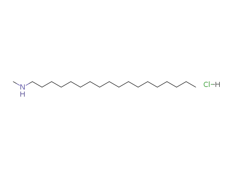 Molecular Structure of 2787-53-3 (1-Octadecanamine, N-methyl-, hydrochloride)