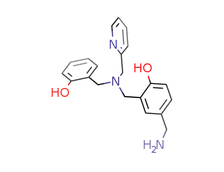 Molecular Structure of 630393-51-0 (Phenol,
4-(aminomethyl)-2-[[[(2-hydroxyphenyl)methyl](2-pyridinylmethyl)amino]
methyl]-)
