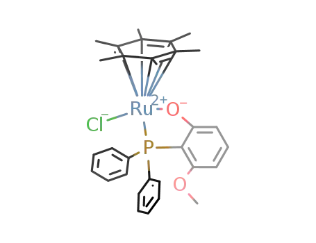 (η(6)-hexamethylbenzene)RuCl[PPh2(2-O-C6H3-6-OMe)]