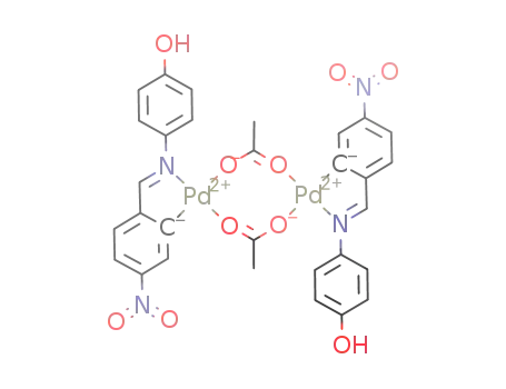 Pd<sub>2</sub>(OCOCH<sub>3</sub>)2(HOC<sub>6</sub>H<sub>4</sub>NCHC<sub>6</sub>H<sub>3</sub>NO<sub>2</sub>)2