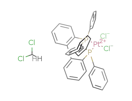 (P(C<sub>6</sub>H<sub>5</sub>)2)2C<sub>12</sub>H<sub>8</sub>PtCl<sub>2</sub>*CH<sub>2</sub>Cl<sub>2</sub>
