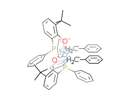 ((CH<sub>3</sub>)3CC<sub>6</sub>H<sub>3</sub>OP(C<sub>6</sub>H<sub>5</sub>)2)2Zr(CH<sub>2</sub>C<sub>6</sub>H<sub>5</sub>)2