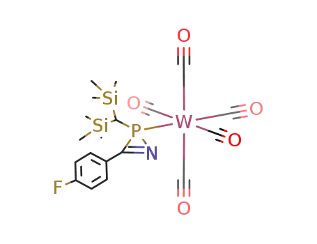 [2-bis(trimethylsilyl)methyl-3-(4-fluorophenyl)-2H-azaphosphirene-κRHO.]pentacarbonyltungsten(0)