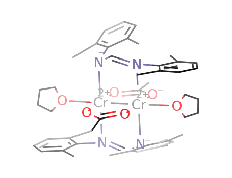 [Cr<sub>2</sub>(acetato)2(N,N'-bis(2,6-xylyl)formamidinate)2(THF)2]