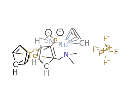 [(SRu, Spl)-RuCp(2-(1-N,N-dimethylaminomethyl)-1-diphenylphosphino ferrocene)(CH<sub>3</sub>CN)]PF<sub>6</sub>