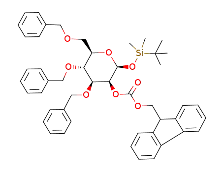 tert-butyldimethylsilyl 3,4,6-tri-O-benzyl-2-O-(9-fluorenylmethoxycarbonyl)-β-D-mannopyranoside