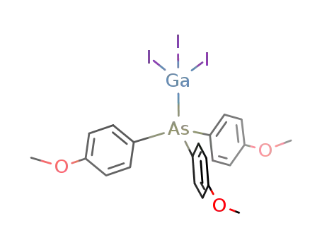 Molecular Structure of 182921-13-7 ([GaI<sub>3</sub>As(C<sub>6</sub>H<sub>4</sub>OCH<sub>3</sub>)3])